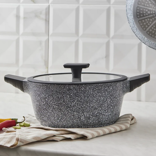 Serra, Biogranite Pot, Induction, 24cm, Grey