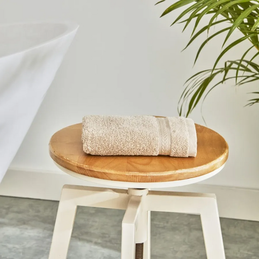 Karaca Wheat Mocha 100% Cotton Guest Towel 30X50 cm