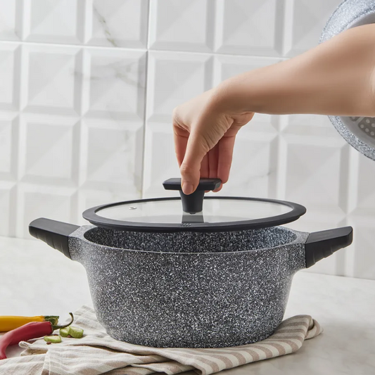 Serra, Biogranite Pot, Induction, 24cm, Grey