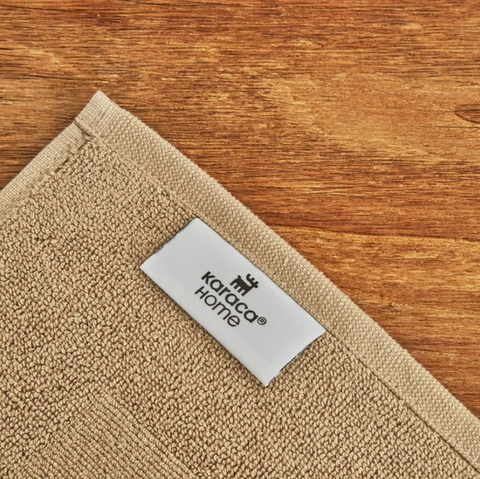 Karaca Wheat Mocha 100% Cotton Foot Towel 50X80 cm