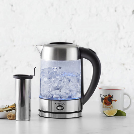 Led Light, Glass Herbal Tea Maker, Inox