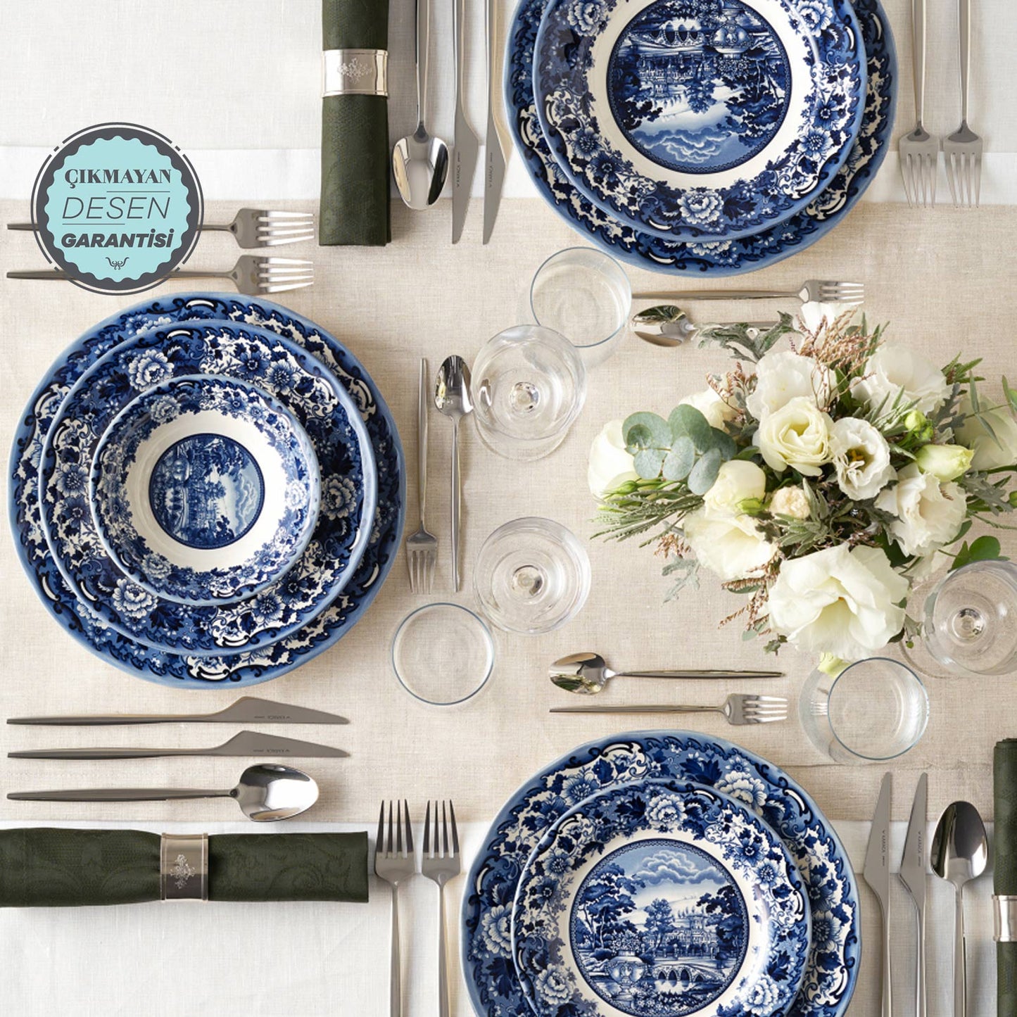Karaca New Blue Odyssey Dinner Set for 6 Person