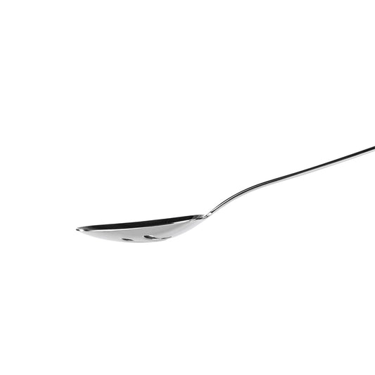 Flame, Stainless Steel Slotted Serving Spoon, Silver