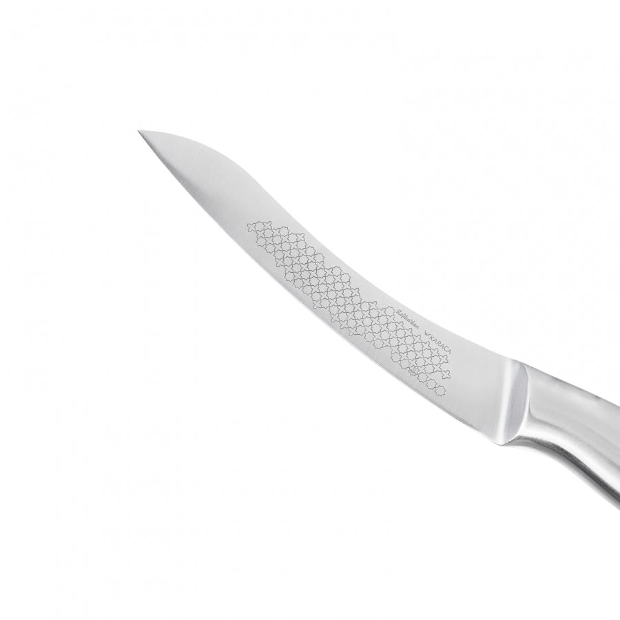 Karaca Slicing Knife by Refika, 17.5cm, Silver