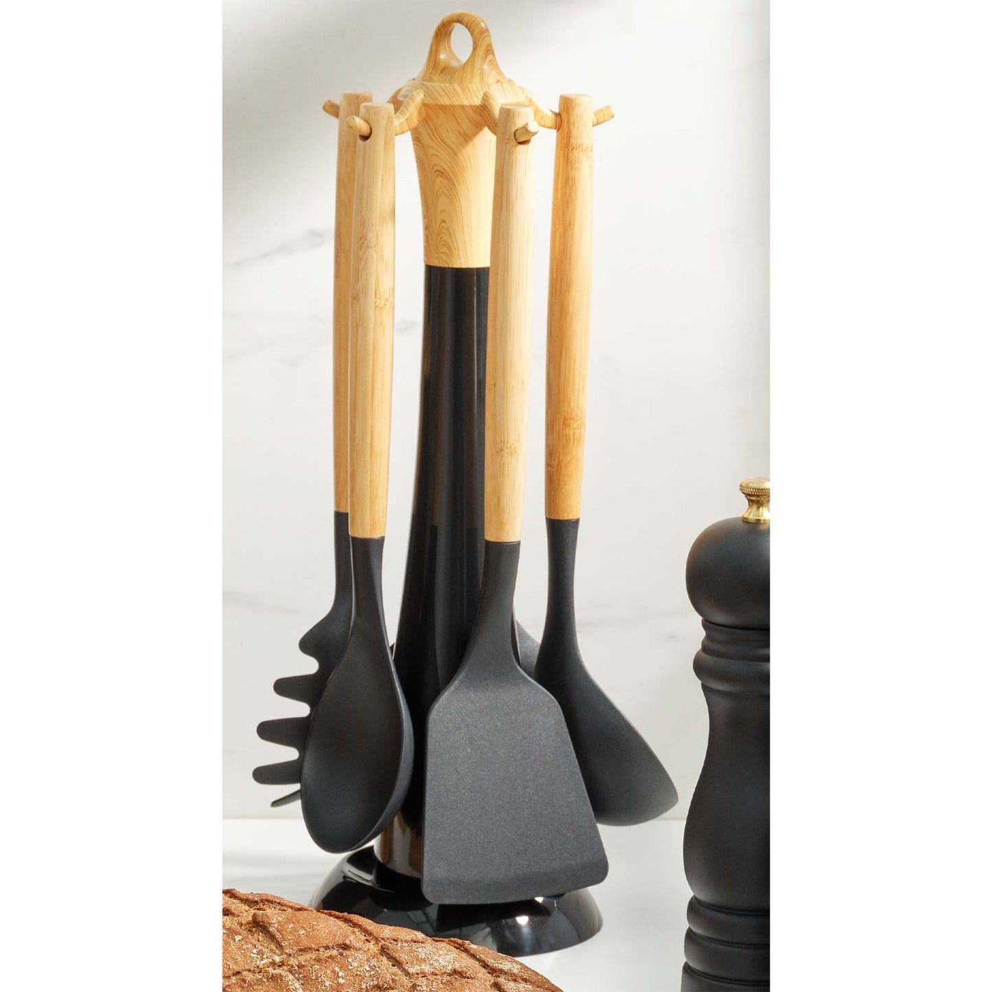 Set De Servıre Cu 6 Pıese Karaca Woodland Negru