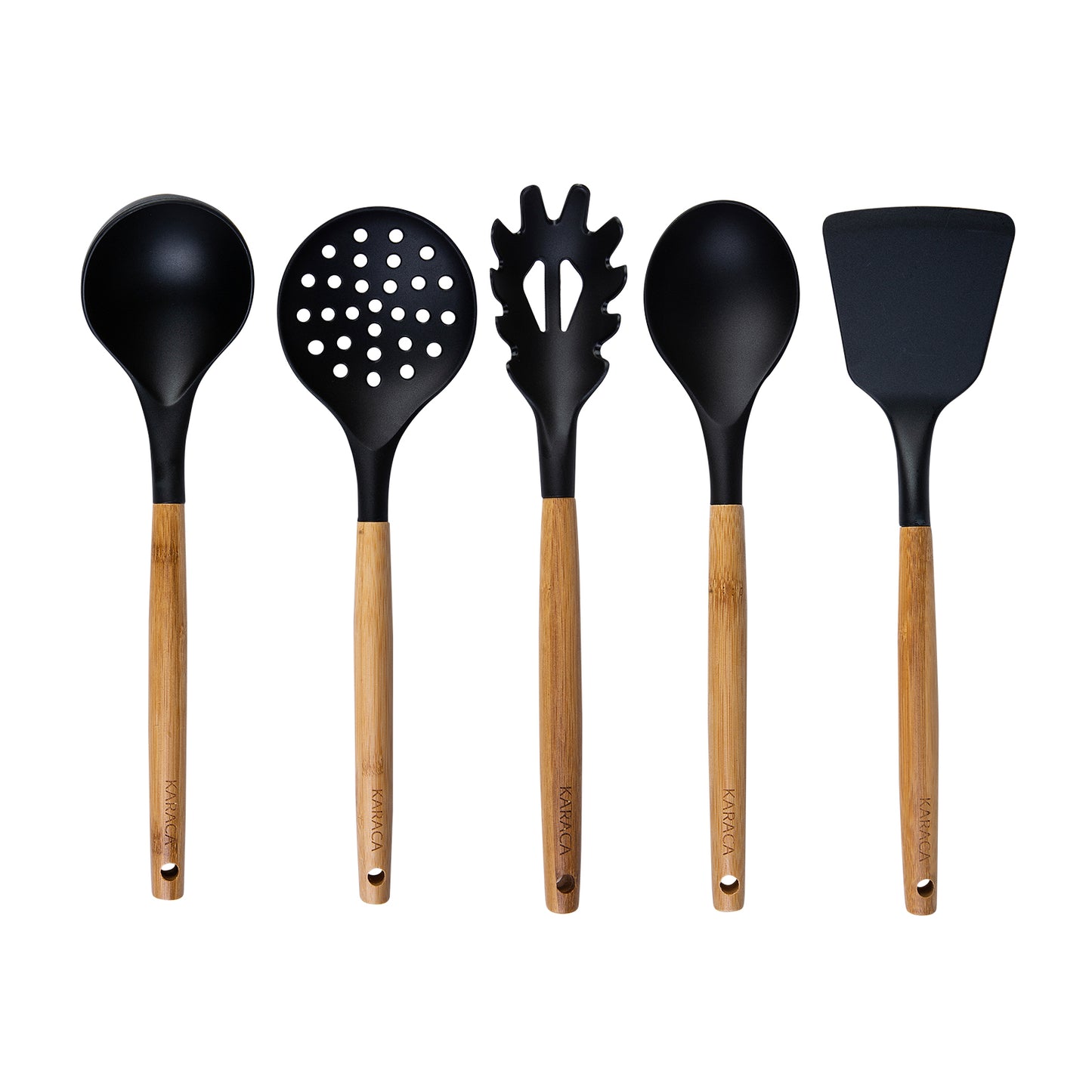 Set De Servıre Cu 6 Pıese Karaca Woodland Negru