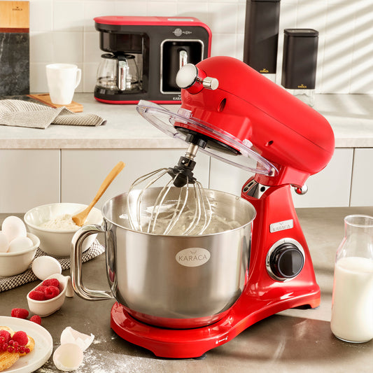 Powercast Chef, Mixer cu Suport, Roșu, 1800W, 6,2 LT