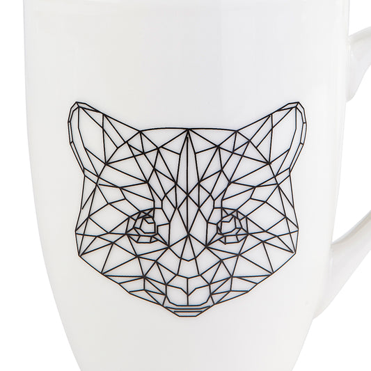 Karaca Draft Cat 2 Piece Mug