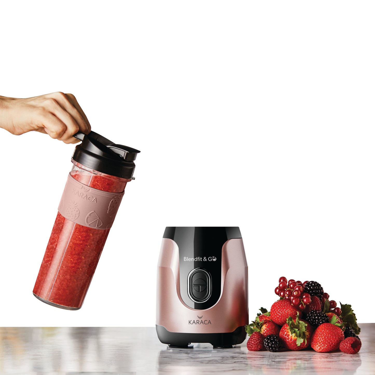 Karaca Blendfit Go Personal Smoothie Blender Rosegold