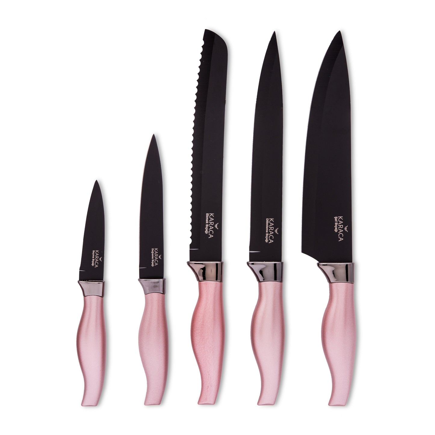 Karaca Rose Gold set 6 cutite