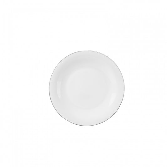 Karaca Fine Pearl Fame Dinnerware Set for 12, 58 Piece, White Platinum