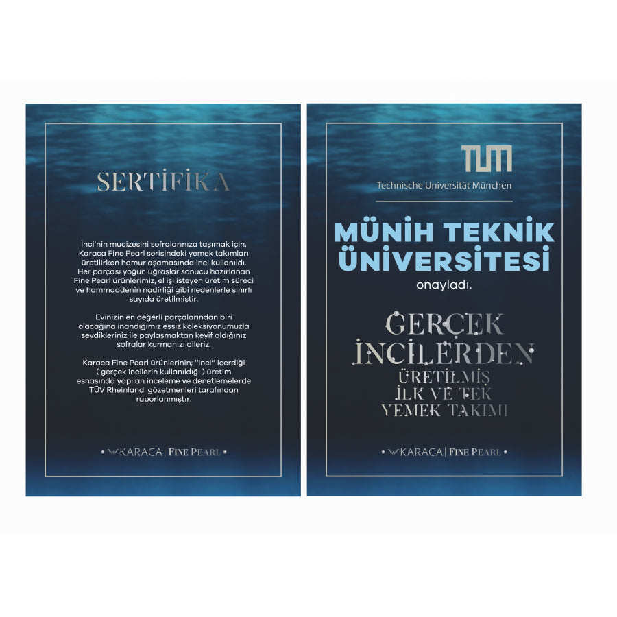 Set de mic dejun/servire pătrat Karaca Fine Pearl Banyan, 26 de piese, pentru 6 persoane