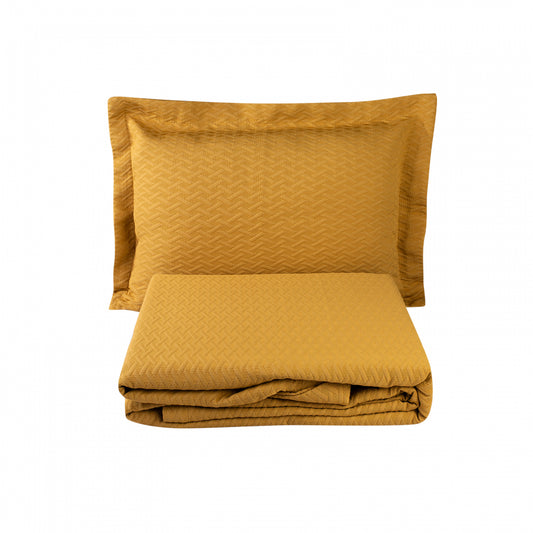 Charm Bold, Bedspread Set, Single, Mustard