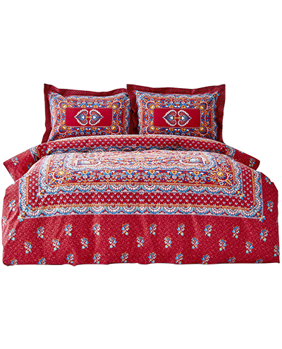 Karaca Home Mihver Pano 100% Turkish Cotton Duvet Cover Set, Double, Multi
