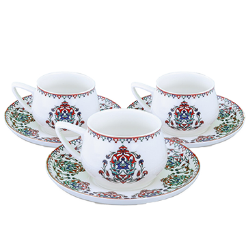 Set cești de cafea Nakkas, Pentru 6 persoane, 100 ml