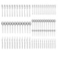 Sedir Elegance ,84 Piece Stainless Steel Cutlery Set for 12 People, Silver